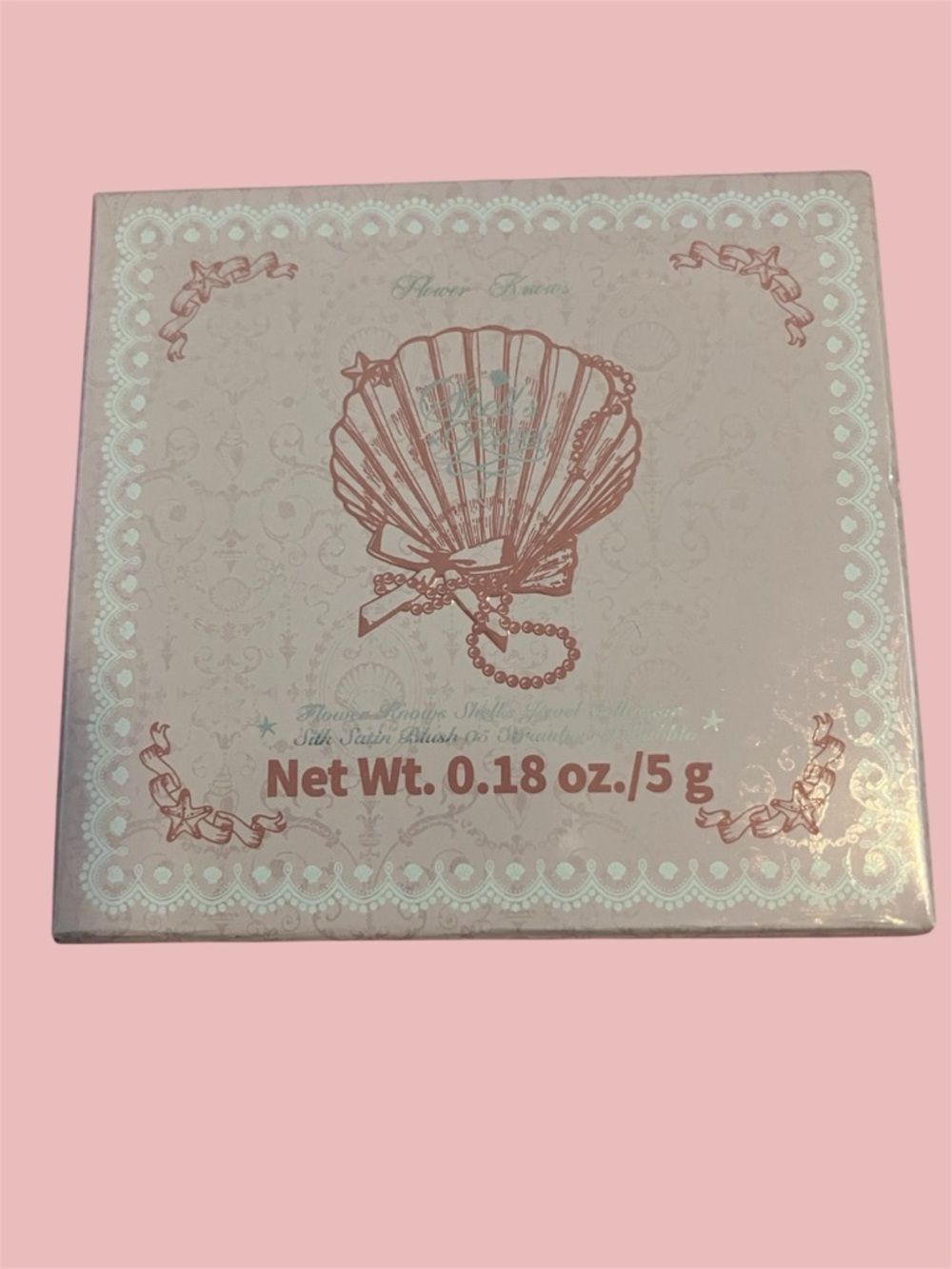 Flower Knows Pink Shell Shimmer Blush Compact - Picture 3 of 4
